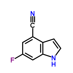 6-Fluoro-1H-indole-4-carbonitrile Structure