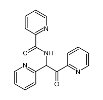 pyridine-2-carboxylic acid-(2-oxo-1,2-di-[2]pyridyl-ethylamide)结构式