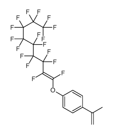 1-(1,2,3,3,4,4,5,5,6,6,7,7,8,8,9,9,9-heptadecafluoronon-1-enoxy)-4-prop-1-en-2-ylbenzene结构式