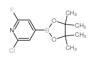 2-氯-6-氟吡啶-4-硼酸频那醇酯结构式