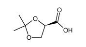(R)-2,2-二甲基-1,3-二氧戊环-4-羧酸结构式