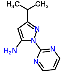 3-(Propan-2-yl)-1-(pyrimidin-2-yl)-1H-pyrazol-5-amine Structure