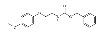 benzyl 2-(4-methoxyphenylthio)ethylcarbamate结构式