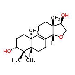 ENT-14,16-环氧基-8-海松烯-3,15-二醇结构式