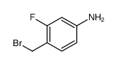 4-(bromomethyl)-3-fluoroaniline结构式