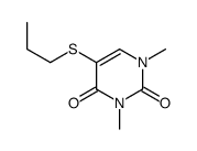1,3-dimethyl-5-propylsulfanylpyrimidine-2,4-dione Structure