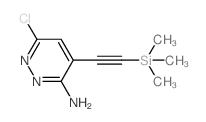 6-氯-4-((三甲基甲硅烷基)乙炔)吡嗪-3-胺结构式