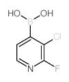 3-Chloro-2-fluoropyridine-4-boronic acid Structure