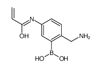5-丙烯酰胺-2-(氨基甲基)苯硼酸结构式