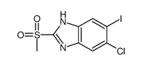 6-chloro-5-iodo-2-(Methylsulfonyl)-1H-benzimidazole Structure