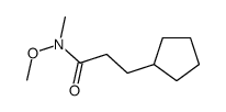 3-环戊基-n-甲氧基-n-甲基丙酰胺结构式