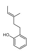 2-(3-methylpent-3-enyl)phenol结构式
