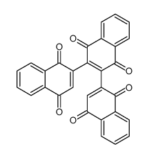 2,3-bis(1,4-dioxonaphthalen-2-yl)naphthalene-1,4-dione结构式