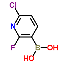 6-Chloro-2-fluoropyridine-3-boronic acid Structure