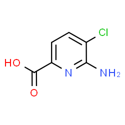 6-氨基-5-氯吡啶甲酸结构式