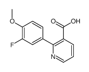 2-(3-fluoro-4-methoxyphenyl)pyridine-3-carboxylic acid结构式