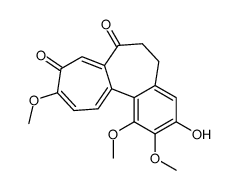 3-hydroxy-1,2,10-trimethoxy-5,6-dihydrobenzo[a]heptalene-7,9-dione Structure