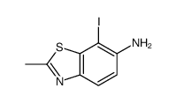 7-iodo-2-methyl-1,3-benzothiazol-6-amine结构式