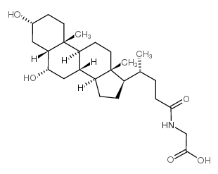 Glycohyodeoxycholic acid structure