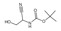 叔丁基(1-氰基-2-羟乙基)氨基甲酸酯结构式