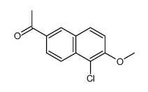 1-(5-chloro-6-methoxynaphthalen-2-yl)ethanone结构式