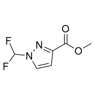 1-(二氟甲基)-1H-吡唑-3-甲酸甲酯结构式