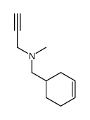 N-(cyclohex-3-en-1-ylmethyl)-N-methylprop-2-yn-1-amine结构式