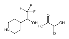 oxalic acid, 2,2,2-trifluoro-1-(4-piperidyl)ethanol Structure