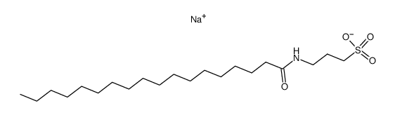 Sodium; 3-octadecanoylamino-propane-1-sulfonate结构式