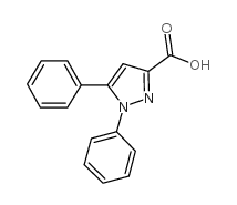1,5-二苯基-1H-吡唑-3-羧酸结构式