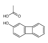acetic acid,biphenylen-2-ol Structure