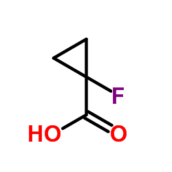 1-Fluorocyclopropanecarboxylic acid Structure