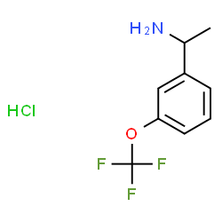 1-[3-(三氟甲氧基)苯基]乙烷胺盐酸盐结构式