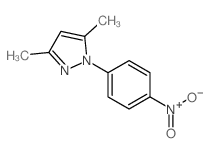 3,5-二甲基-1-(4-硝基-苯基)-1H-吡唑结构式