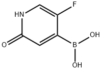 5-Fluoro-2-hydroxypyridine-4-boronic acid Structure