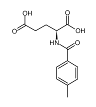 N-(4-methylbenzoyl)-L-glutamic acid Structure