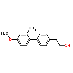 2-(4'-Methoxy-2'-methyl-4-biphenylyl)ethanol Structure