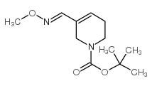 1(2H)-Pyridinecarboxylic acid, 3,6-dihydro-5-((methoxyimino)methyl)-,1,1-dimethylethyl ester, (E)-结构式