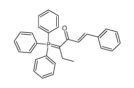 1-cinnamoylpropylidene(triphenyl)phosphorane结构式