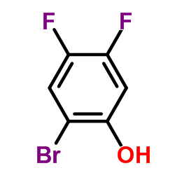 2-Bromo-4,5-difluorophenol Structure
