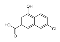 7-Chloro-4-hydroxy-2-naphthoic acid Structure