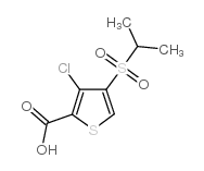 3-氯-4-(异丙基磺酰基)噻吩-2-羧酸结构式