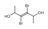3,4-dibromo-hex-3-ene-2,5-diol结构式