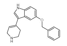 5-(苄氧基)-3-(1,2,3,6-四氢吡啶-4-基)-1H-吲哚结构式