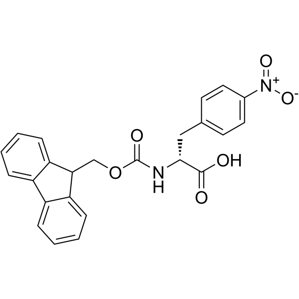 Fmoc-D-4-硝基苯丙氨酸结构式