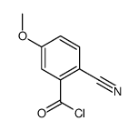 Benzoyl chloride, 2-cyano-5-methoxy- (9CI) Structure