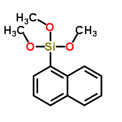 1-Naphthyl Trimethoxysilane Structure