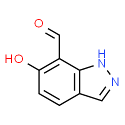 6-羟基-1H-吲唑-7-甲醛结构式