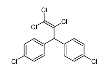 1-Propene, 3,3-bis(p-chlorophenyl)-1,1,2-trichloro-结构式