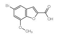 5-Bromo-7-methoxy-1-benzofuran-2-carboxylic acid Structure